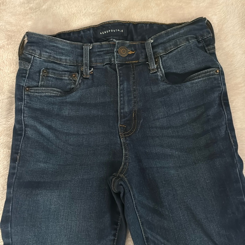 Aeropostale Dark Blue High Rise Jeans - Size 8